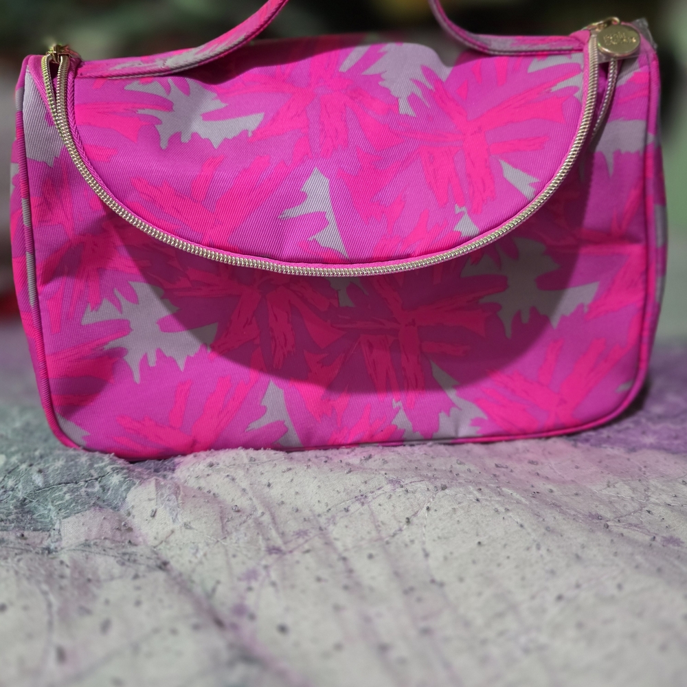 Estee Lauder Pink Camo Cosmetics Bag